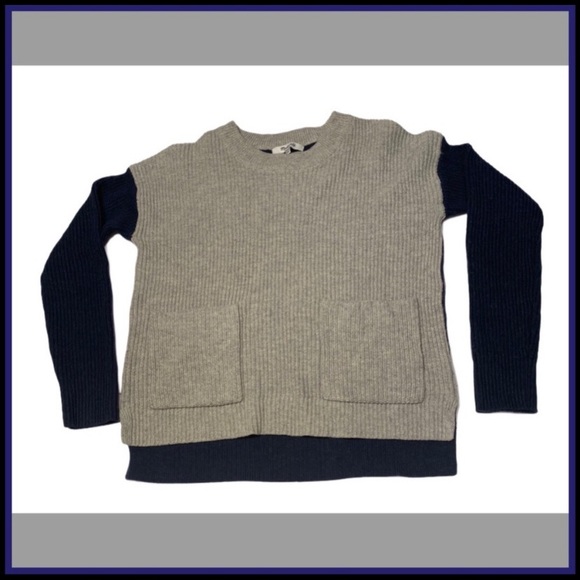 NWT MADEWELL PATCH POCKET COLOR BLOCK SWEATER - Picture 4 of 14